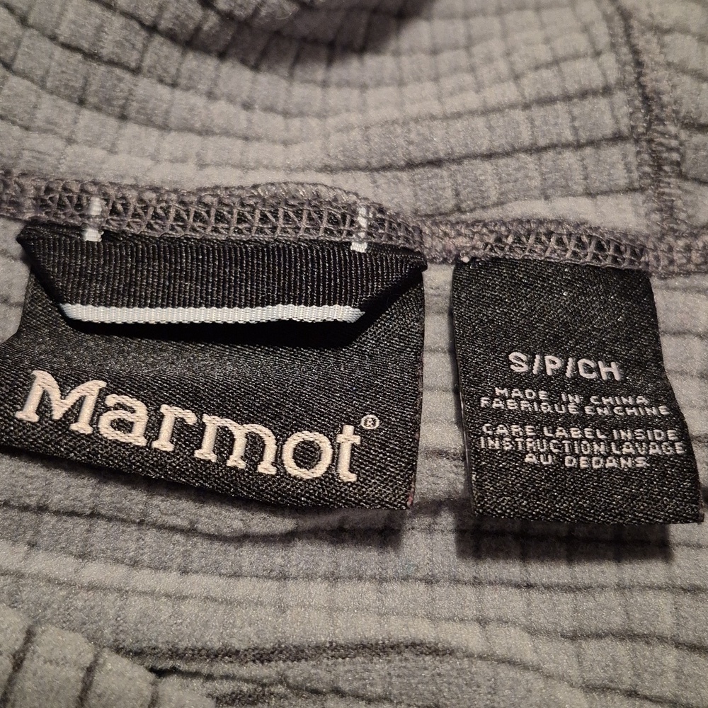 Marmot men's Small full zip up sweater Preon Hoodie EUC - Picture 6 of 7